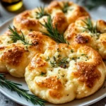Christmas Cloud Bread with Rosemary & Garlic First Image First Image