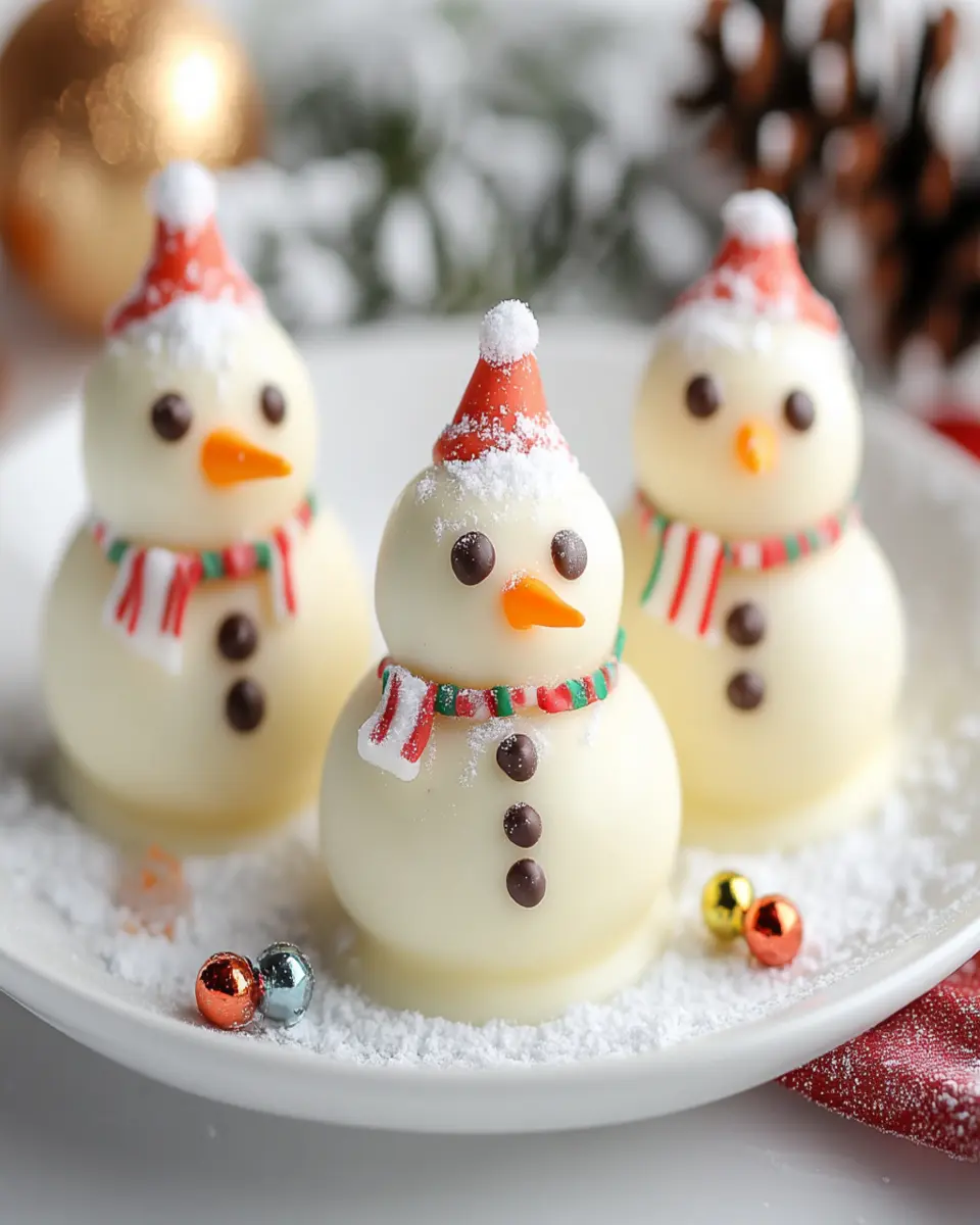No-Bake Snowman Truffles: Irresistibly Cute Holiday Treats