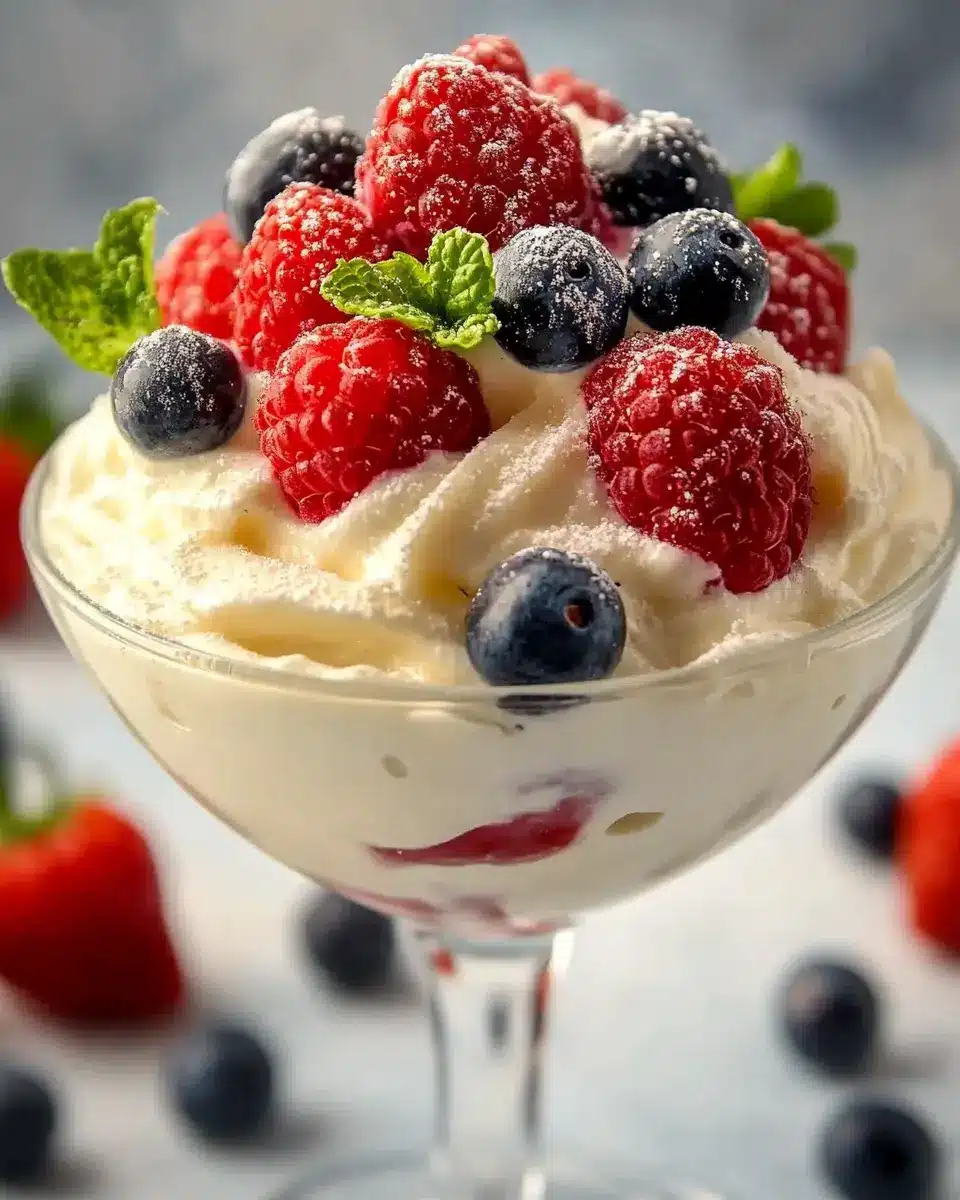 Christmas Vanilla Bean Keto Crema: Indulgent Berries Delight