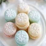 Winter Wonderland Snowflake Macarons First Image First Image
