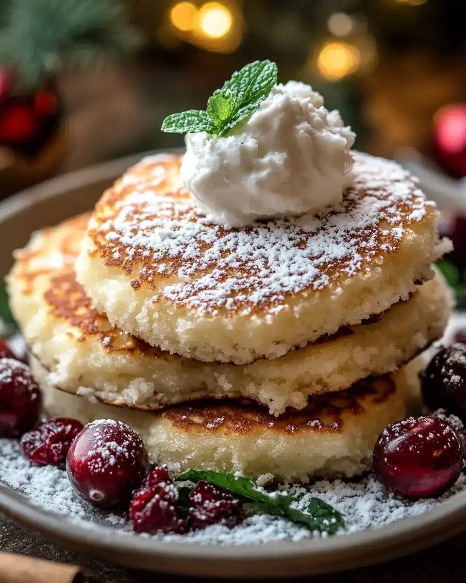 Christmas Keto Coconut Snowball Pancakes: Indulgent & Festive!