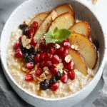 Steel Cut Oats with Maple Roasted Pears and Pomegranate First Image First Image