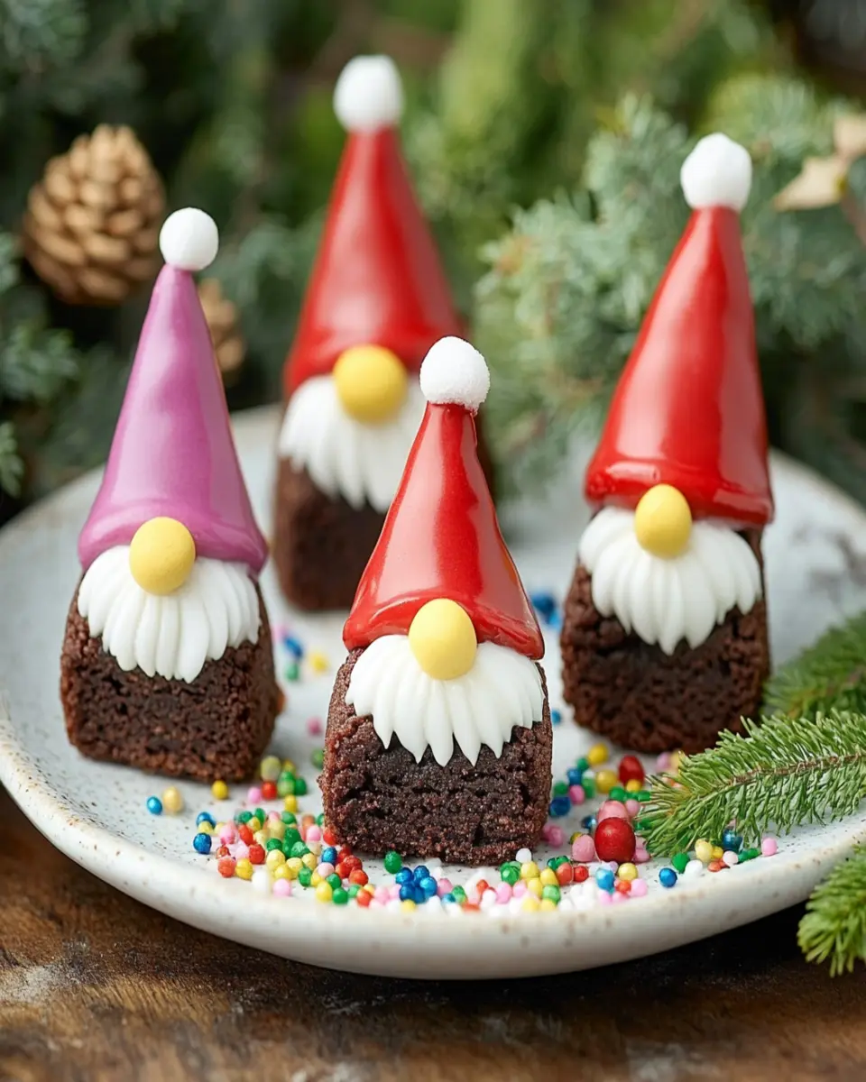 Easy Brownie Bite Gnomes First Image First Image