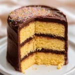 Yellow Layer Cake With Chocolate Frosting First Image First Image