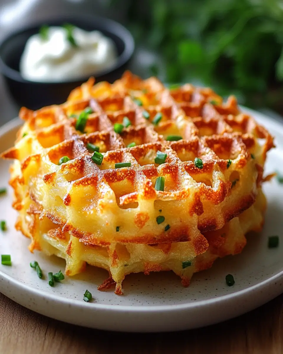 Savory Hashbrown Chaffle: Irresistibly Crispy and Delicious!