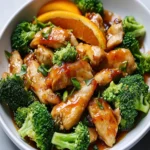 Seared Orange Chicken and Broccoli First Image First Image