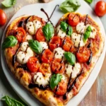 Heart-Shaped Fathead Pizza with Fresh Toppings First Image First Image