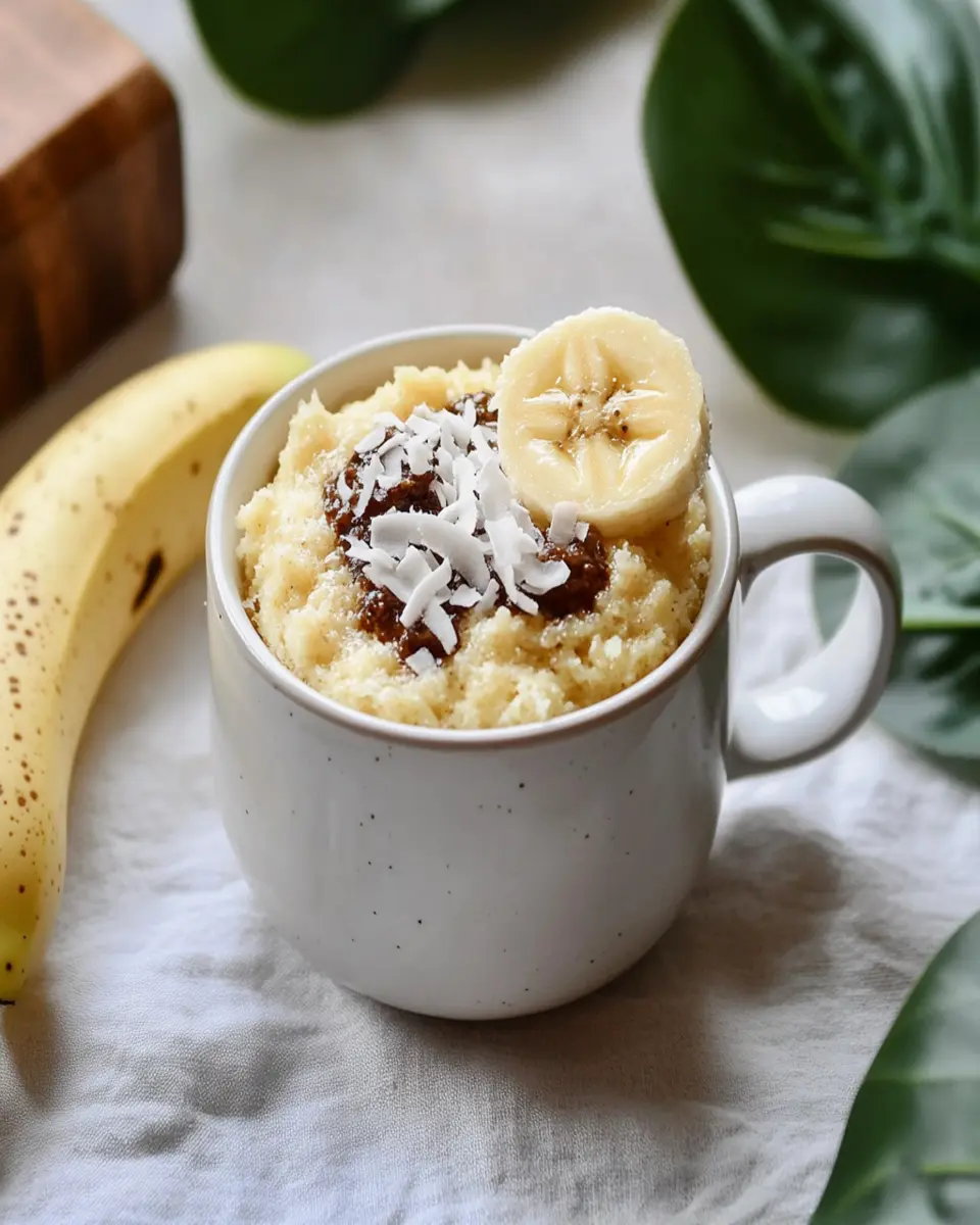 Wheat-Free Keto Banana Coconut Mug Cake First Image First Image