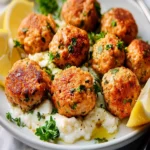 Baked Salmon Meatballs First Image First Image