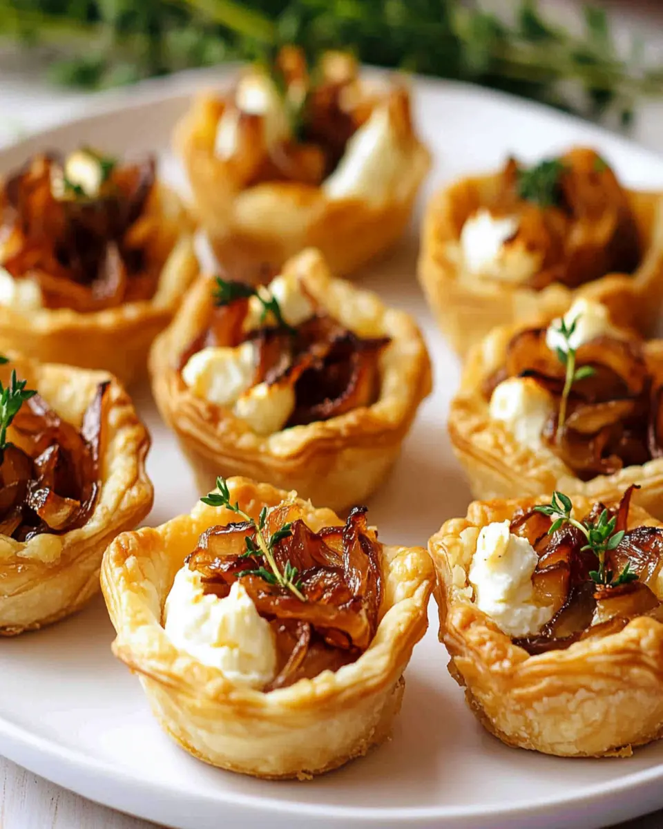 Irresistible Caramelized Onion and Goat Cheese Tarts You’ll Adore