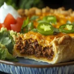 Beef Taco Pie with Masa Crust First Image First Image