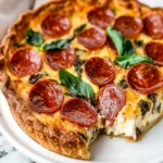 Pepperoni Pizza Quiche First Image First Image