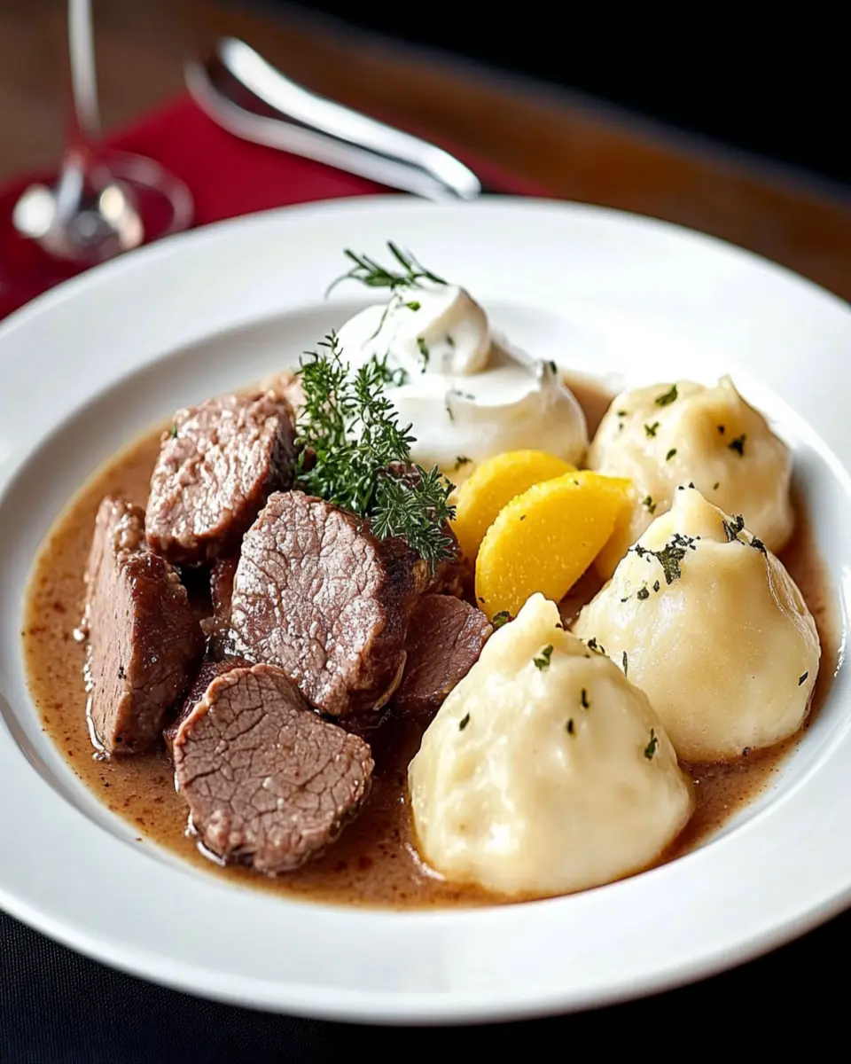 Czech Beef in Cream Sauce: Indulgent Dumplings You’ll Love