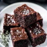 Olive Oil Brownies With Sea Salt First Image First Image