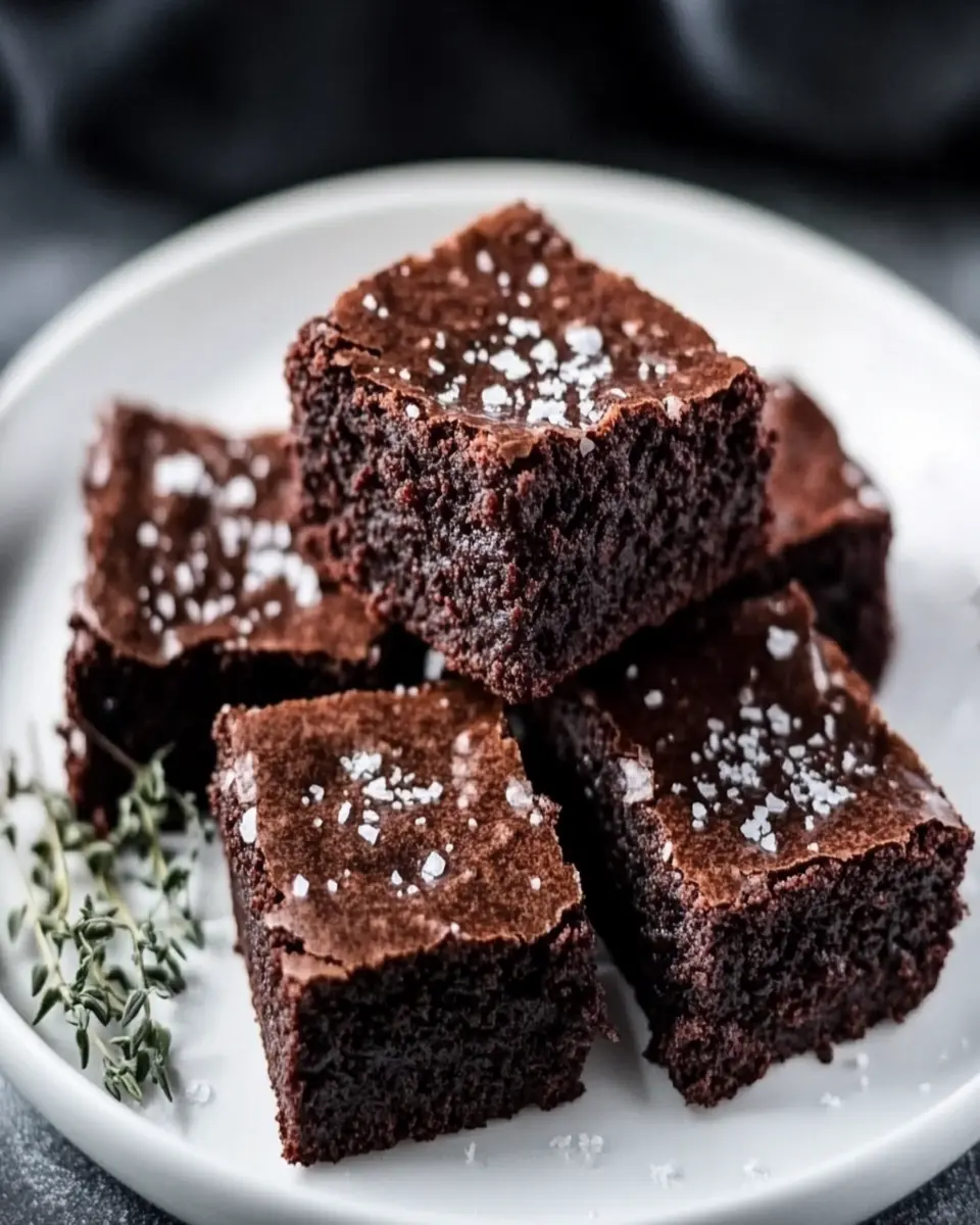 Olive Oil Brownies with Sea Salt: Indulgently Rich & Irresistible