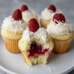 Keto Coconut Raspberry Cupcakes First Image First Image