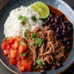 Venezuelan Shredded Beef with Rice and Beans First Image First Image