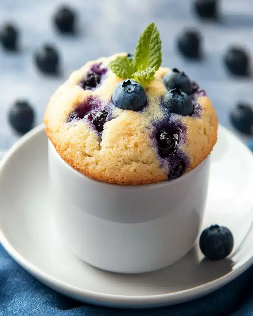 Keto Blueberry Muffin Mug Cake First Image First Image