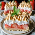 Low Carb Strawberry-Rhubarb Meringue Pie Bars First Image First Image