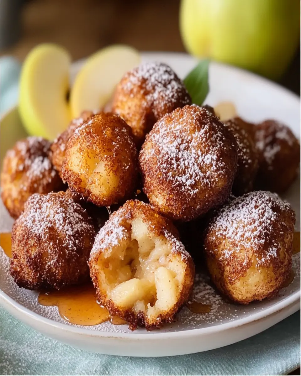 Spiced Apple Fritters: Irresistibly Sweet with Hot Honey Drizzle