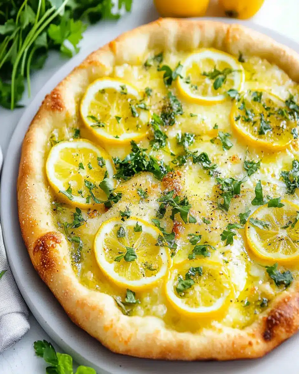 Lemon Pizza Bliss: Zesty Flavor That Beats Takeout!