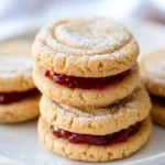 Peanut Butter and Jelly Sandwich Cookies First Image First Image