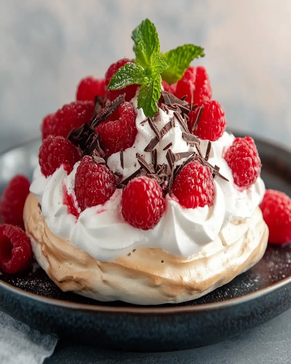 Keto Raspberry Pavlova First Image First Image