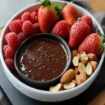 Keto Chocolate Fondue with Low-Carb Dippers First Image First Image