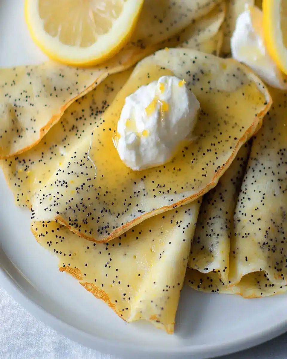 Low-Carb Poppyseed Lemon Crepes: Irresistibly Light & Zesty