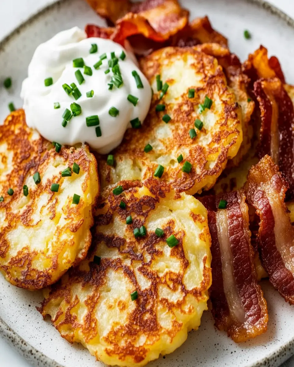 Irish Potato Pancakes with Bacon: Indulgent Comfort on Your Plate