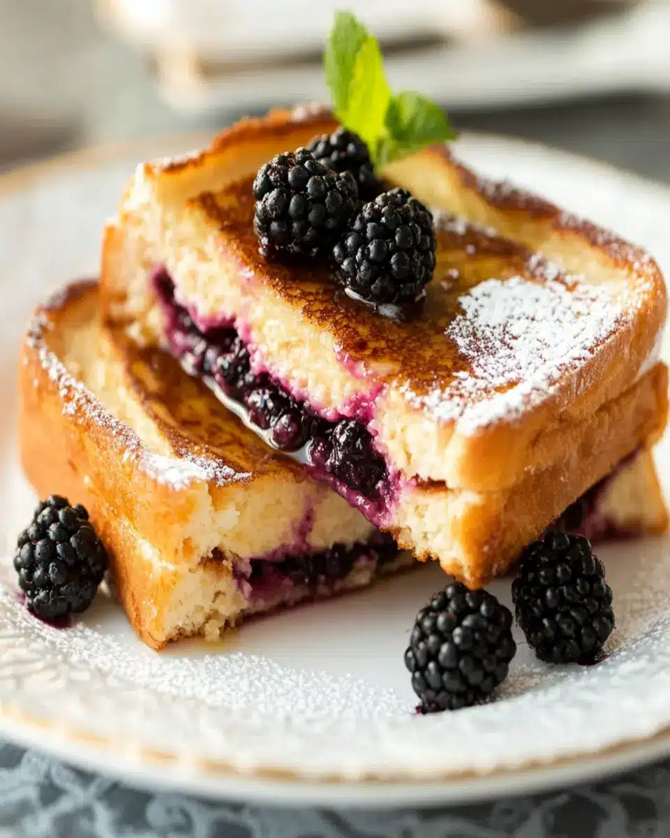 Blackberry Stuffed French Toast: Irresistibly Sweet Delight!