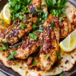 Palestinian Sumac Chicken on Flatbread First Image First Image