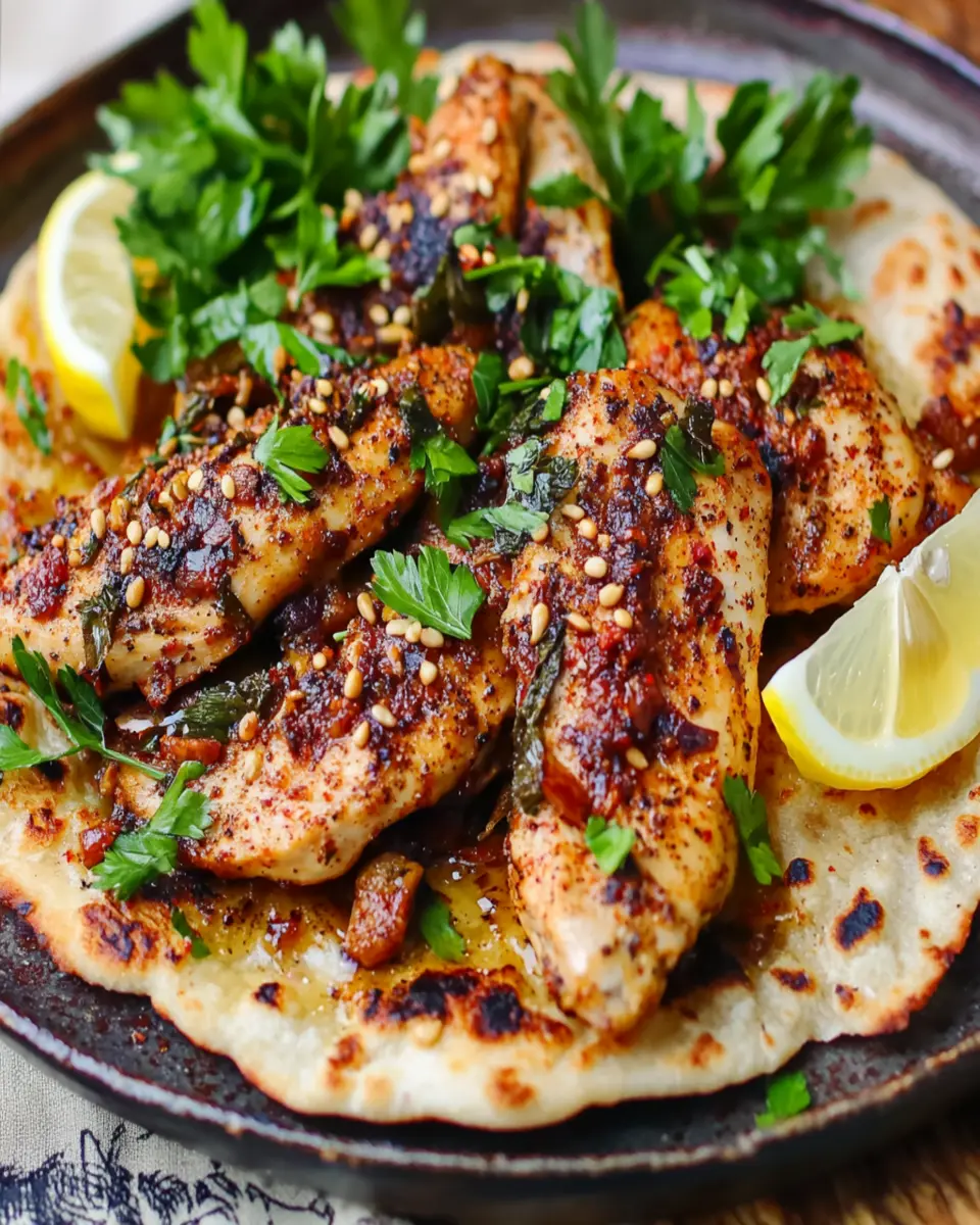 Palestinian Sumac Chicken: Bold Flavors on Homemade Flatbread