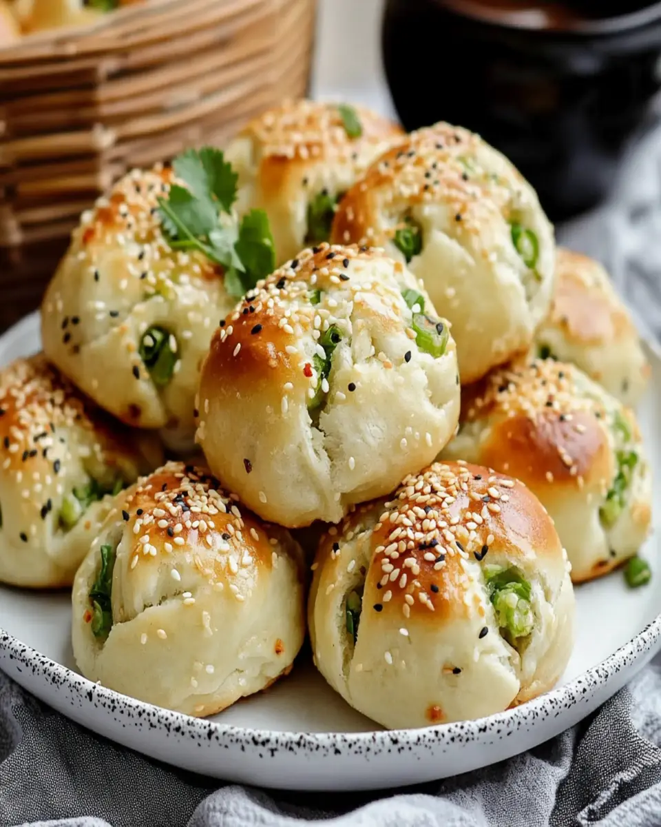 Sesame Scallion Buns: Irresistibly Soft and Flavorful Delights