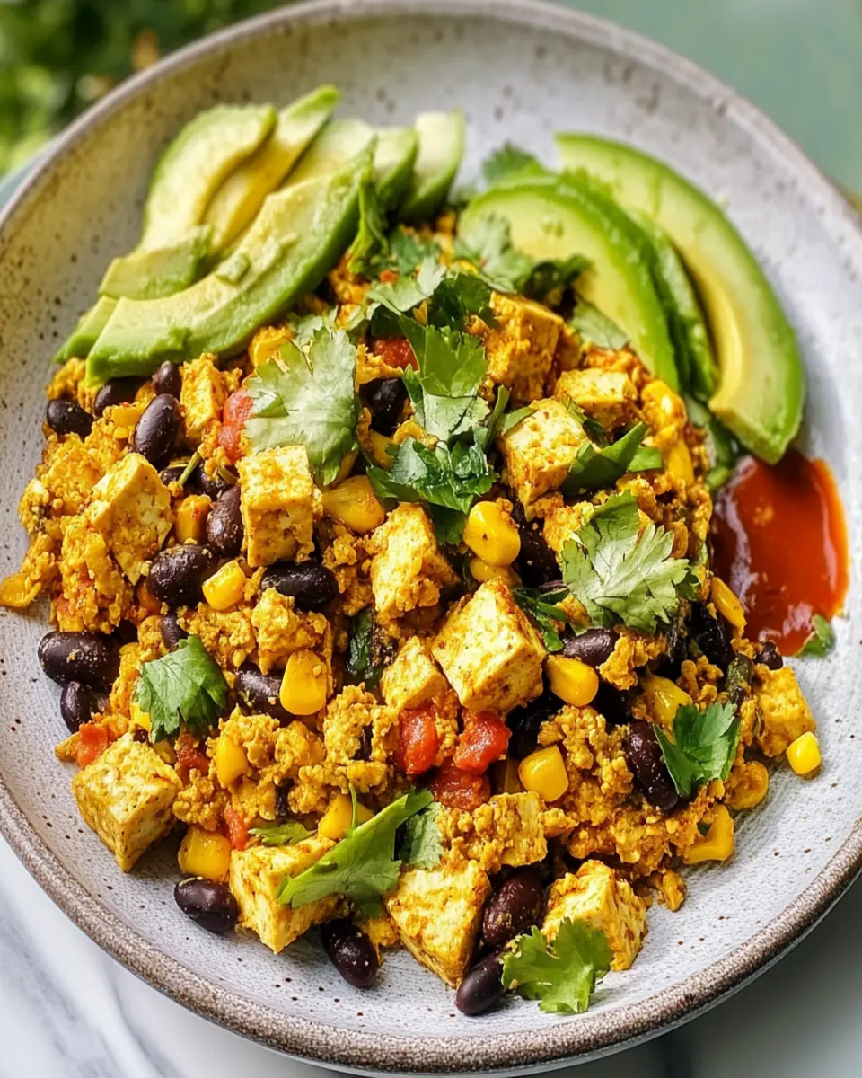 Tofu Scramble With Black Beans and Corn: A Healthy Delight!