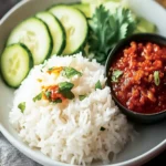 Malaysian Coconut Rice with Spicy Sambal First Image First Image