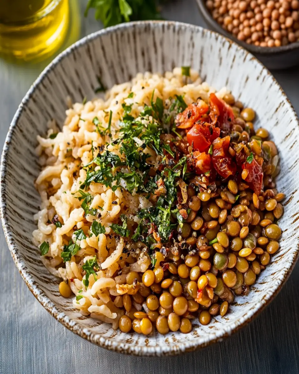 Egyptian Lentils, Rice, and Pasta Mix: A Comforting Delight