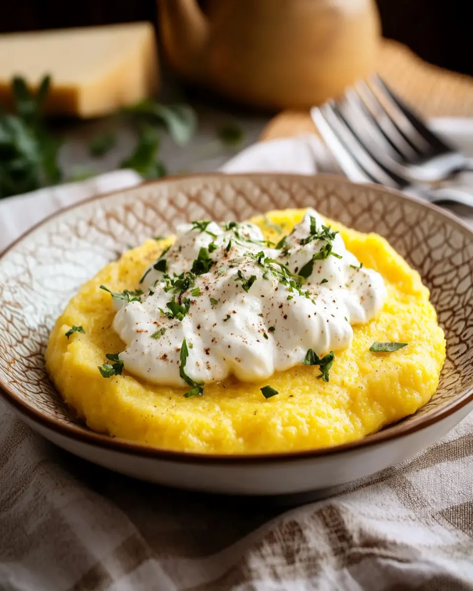Romanian Polenta with Cheese: Comforting & Irresistibly Creamy