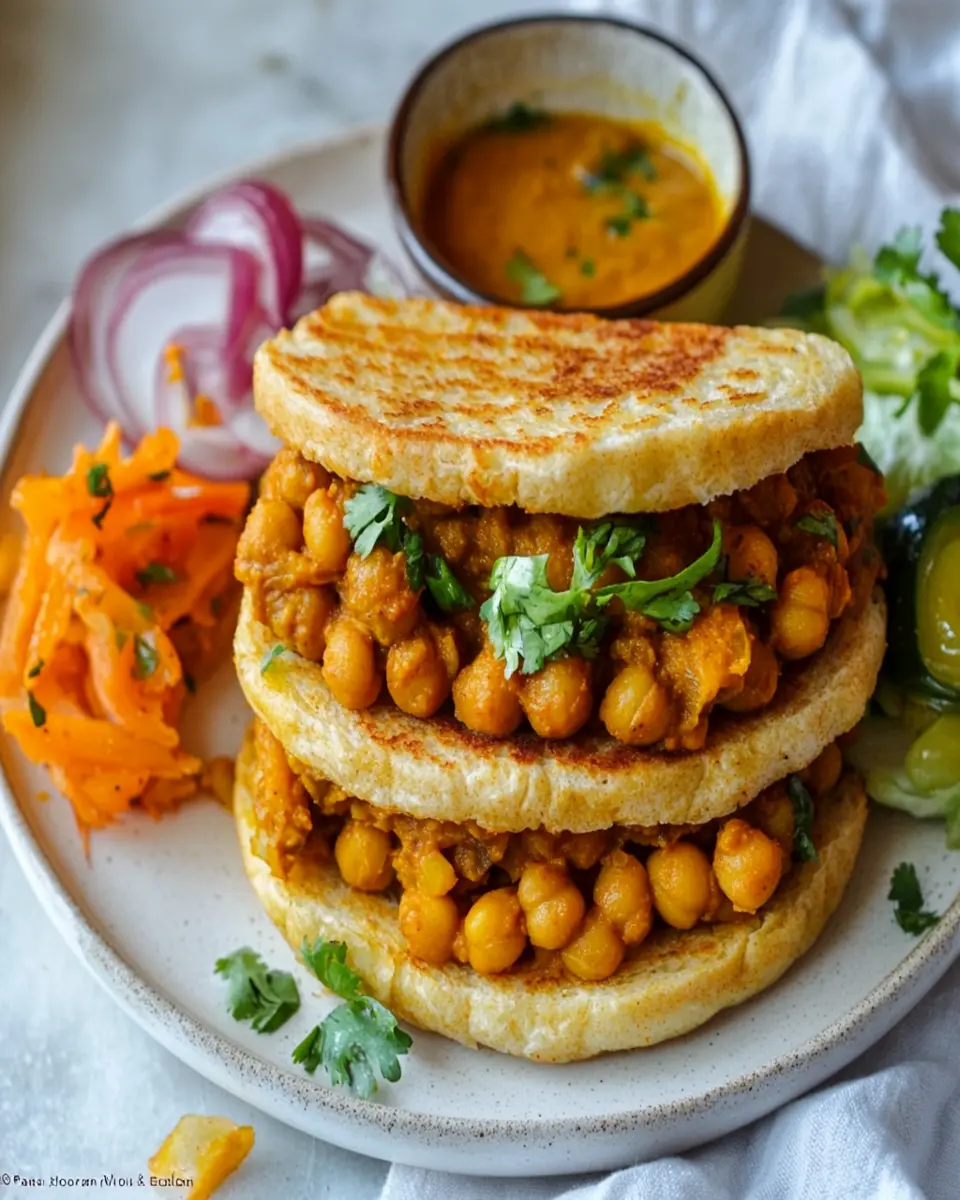 Trinidadian Curried Chickpea Sandwiches: Irresistibly Flavorful
