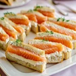 Smoked Salmon and Cream Cheese Sandwiches First Image First Image