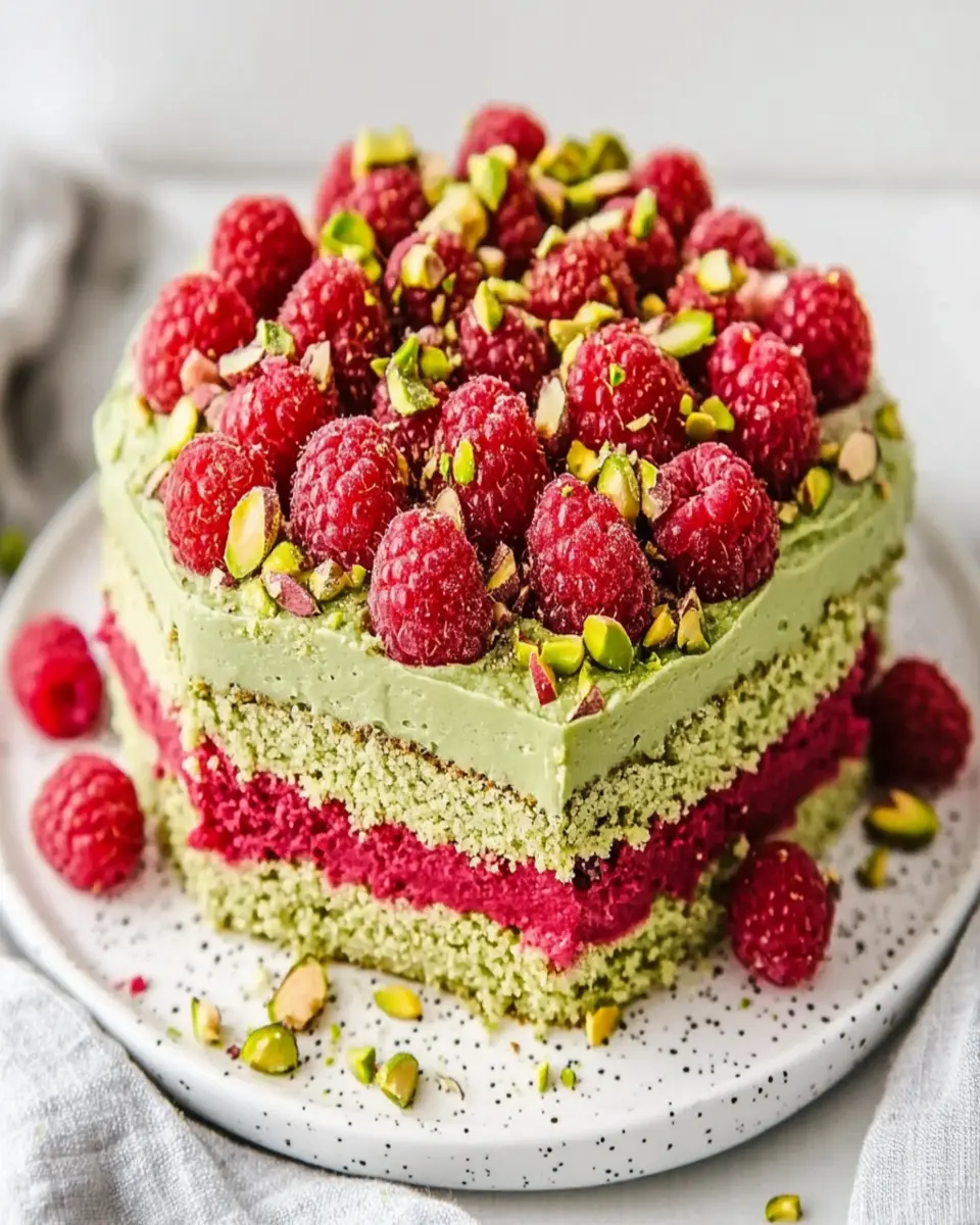 Heavenly Keto Pistachio Raspberry Cake That’s Irresistibly Moist