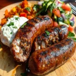 Bosnian Grilled Sausages with Cheese Spread First Image First Image