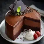 Dark Chocolate Mousse Cake First Image First Image