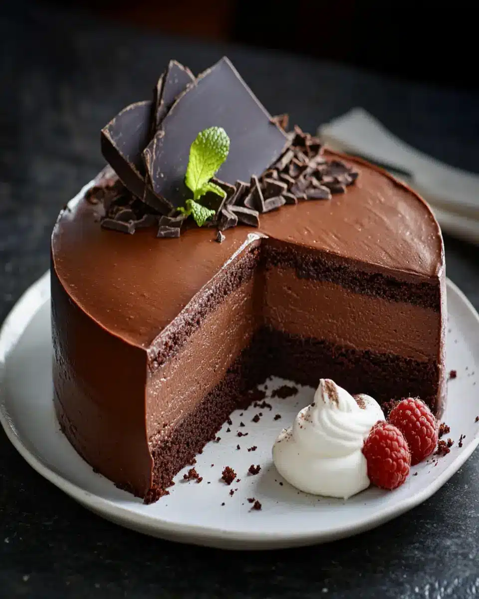 Dark Chocolate Mousse Cake: Indulgently Rich & Easy to Make