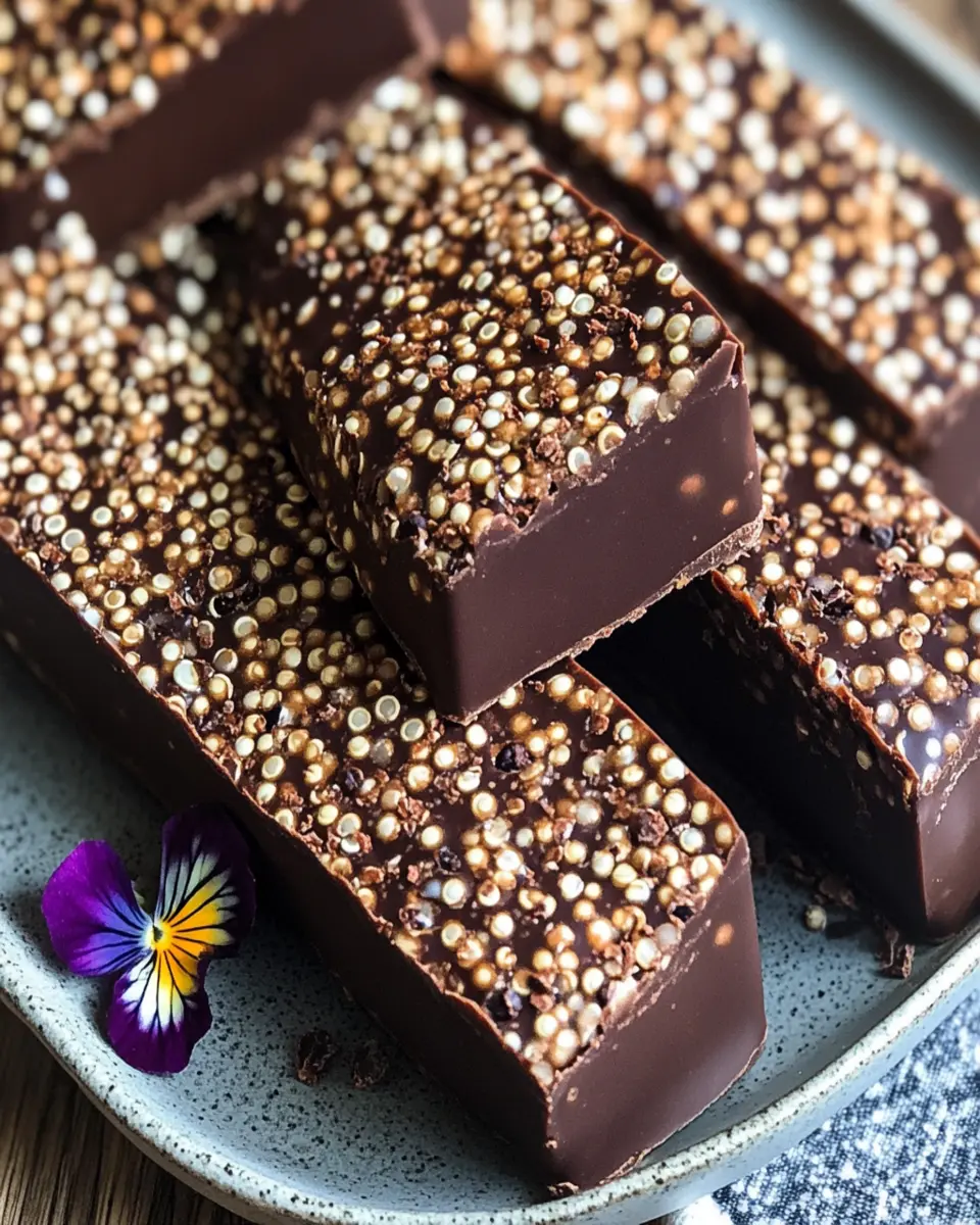 Chocolate Quinoa Crunch Bars: A Guilt-Free Indulgence!