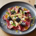 Black Garlic & Bison Carpaccio First Image First Image
