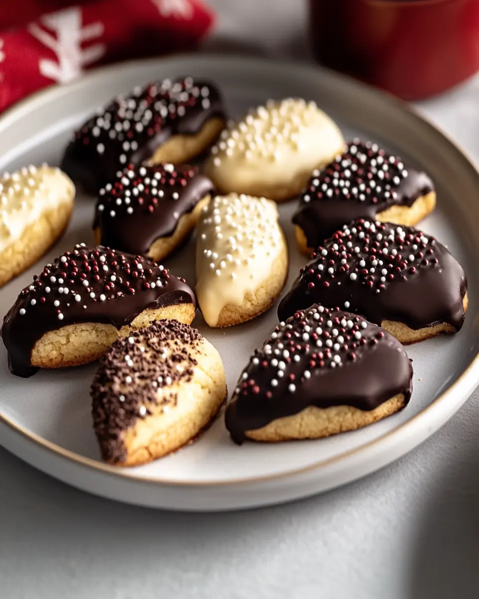 Chocolate Dipped Shortbread Cookies: Irresistibly Buttery Bliss