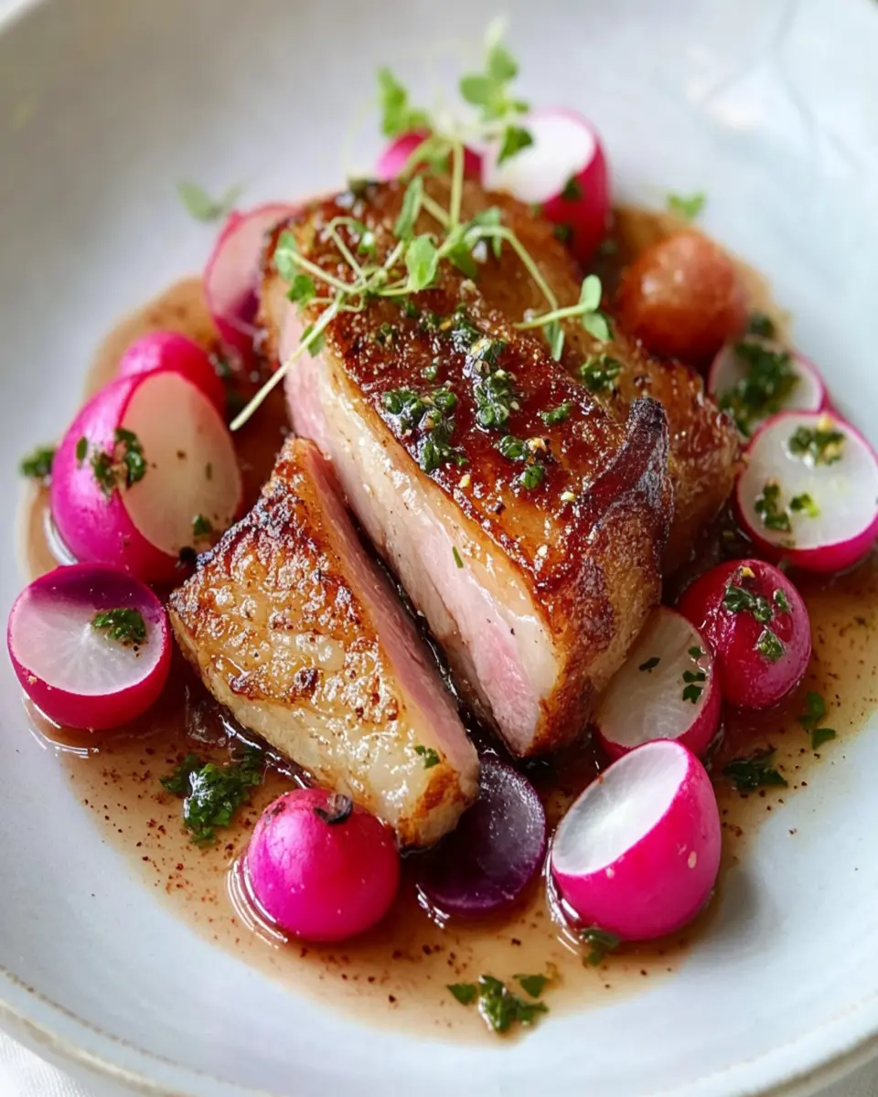 Maple-Cured Pork Belly & Radish: Indulgent Flavor Awaits!