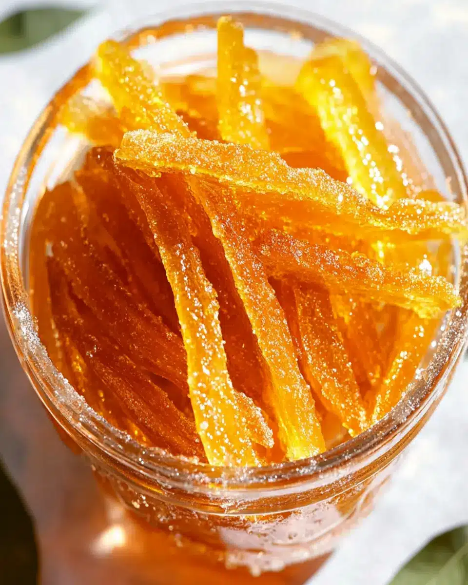 Candied Orange Peel in Syrup: Indulgent Delight for Your Tastebuds