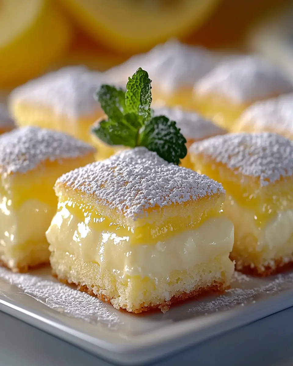 Vanilla Custard Cream Squares First Image First Image